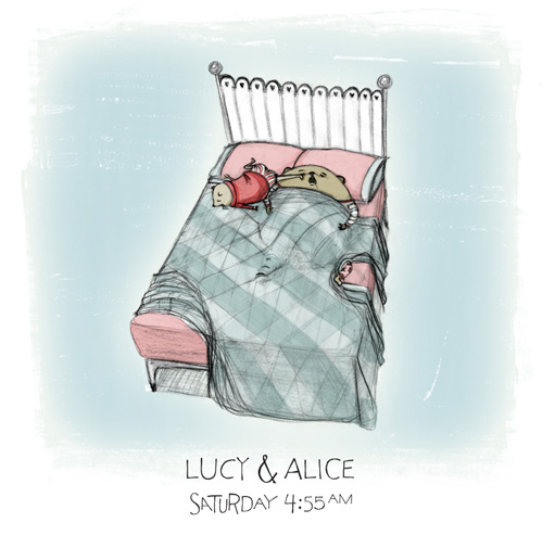 ANIMALS: Alice and Lucy asleep