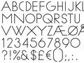 Selected Monoline / Typeface