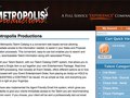 Metropolis Productions - XHTML, CSS, PHP, MySQL, and Javascript/AJAX
