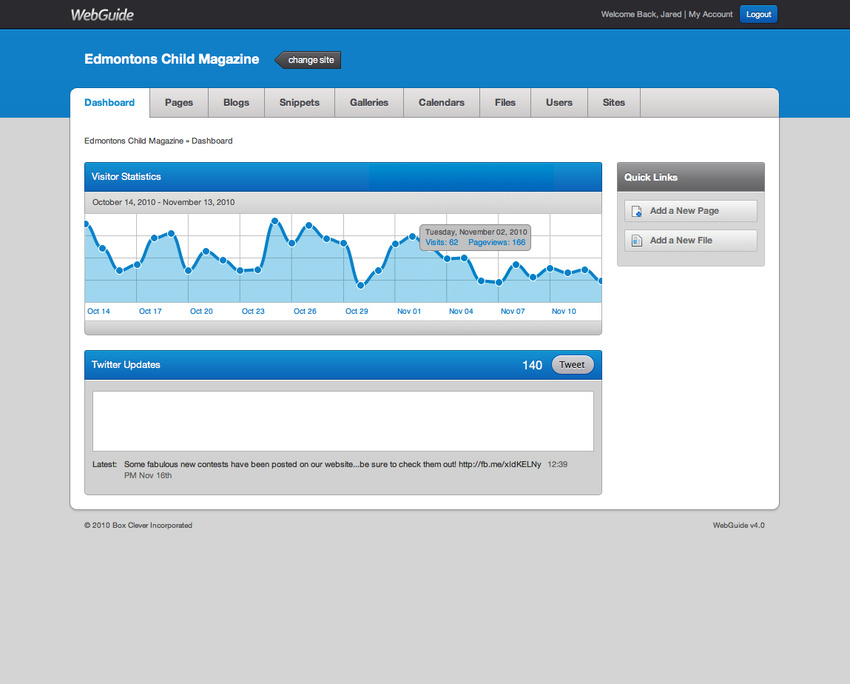 WebGuide CMS - Interaction and Layout Design, XHTML & CSS, Javascript