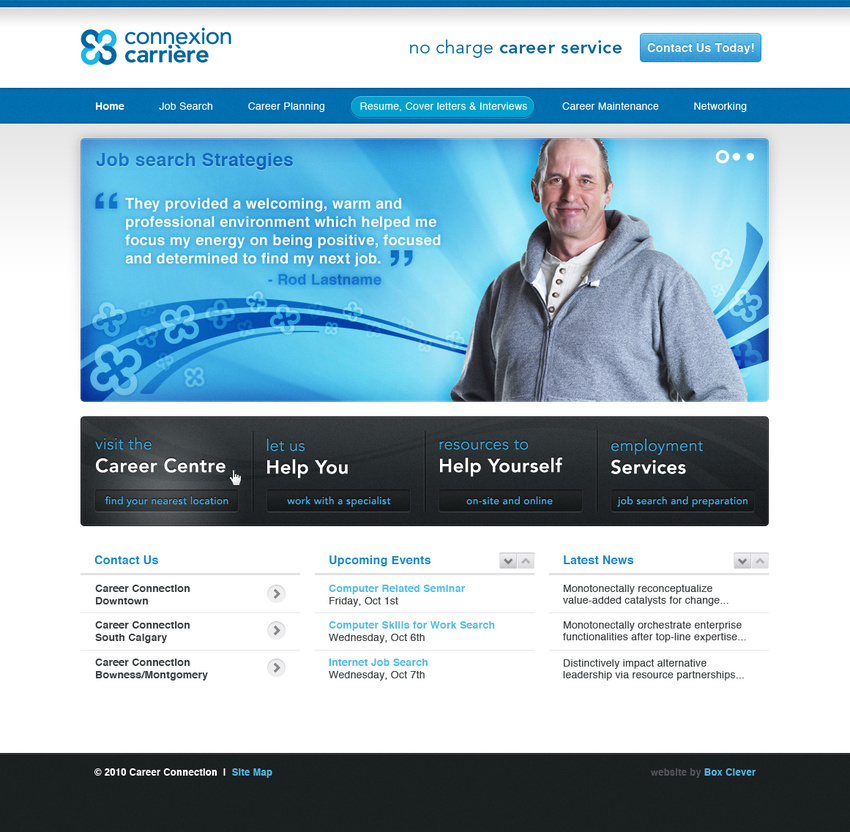 Connexion Carriere - Design
