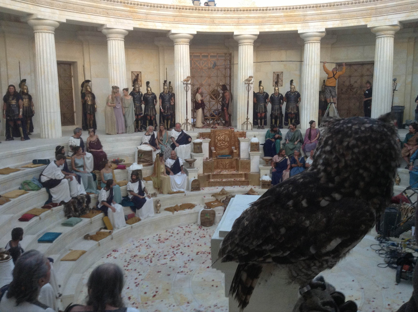 int Athenian palace-set build-Origo studios,Budapest,Hungary