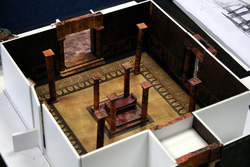 int.throne/feasting hall & corridor-art dept model