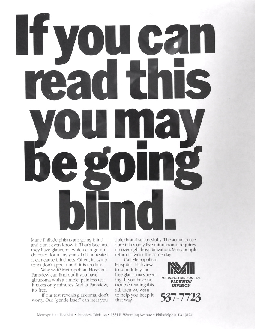 Ad that required quintuple the number of days hospital had planned for screenings