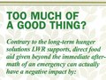 Food security newsletter for Lutheran World Relief