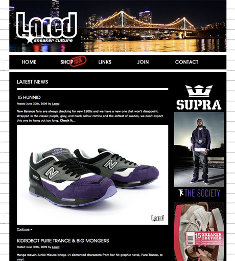 Laced Website Design and Development