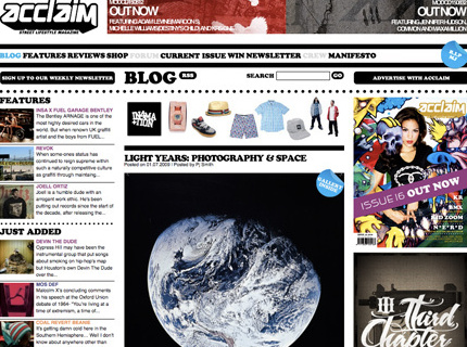 Acclaim Magazine Website Development