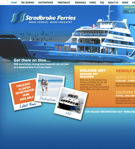 Stradbroke Ferries Website Development