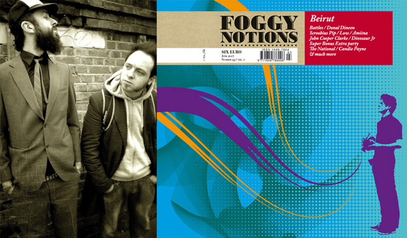 Foggy Notions Magazine Cover. Illustration of Zach Condon (Beirut)