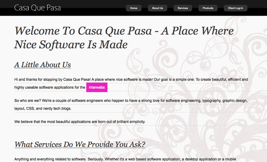 Casa Que Pasa - Software Company