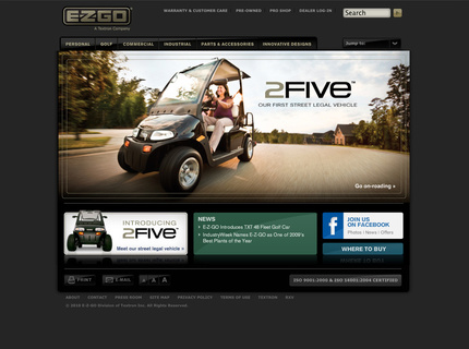 E-Z-GO Corporate Web Site (www.ezgo.com)