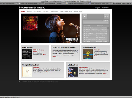 Forerunner Music Records – Site Design