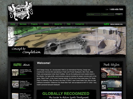 Role: Creative Direction, Concept Development, Design, Info. Architecture, Project Management | www.sitedesigngroup.com
