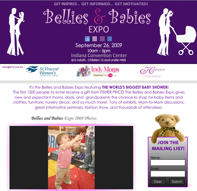Bellies and Babies Expo in Indianapolis, Indiana - www.belliesandbabiesexpo.com