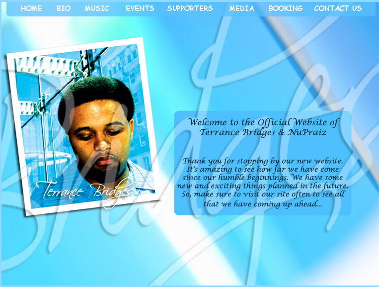 Terrance Bridges & NuPraiz - www.terrancebridges.com