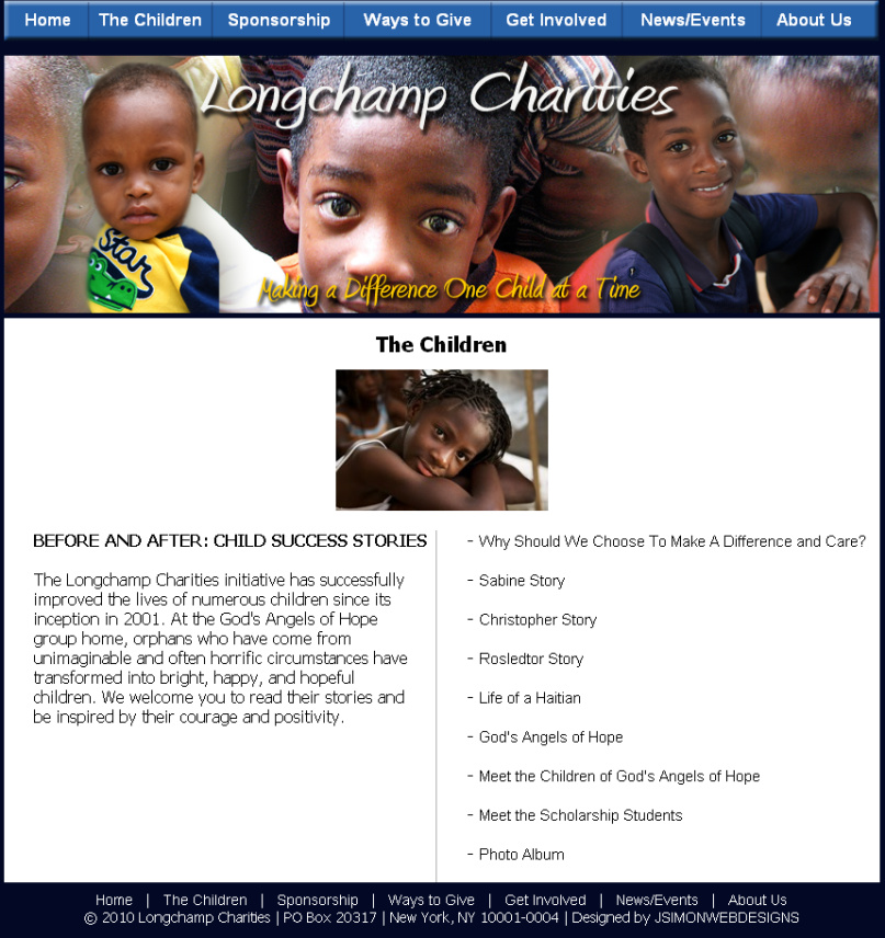 Longchamp Charities - www.longchampcharities.org