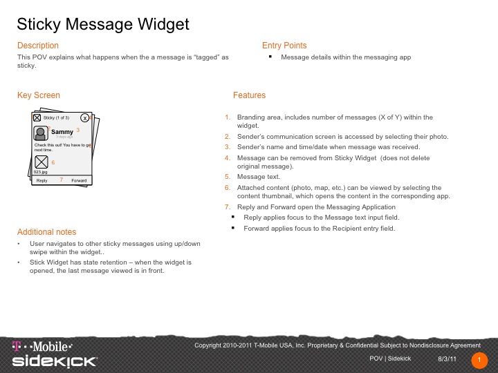 Sticky Widget