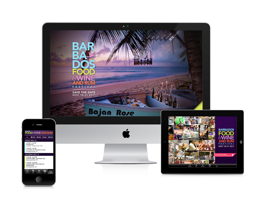 Barbados Food & Wine and Rum Festival - Strategy/Design/Creative Direction www.foodwinerum.com