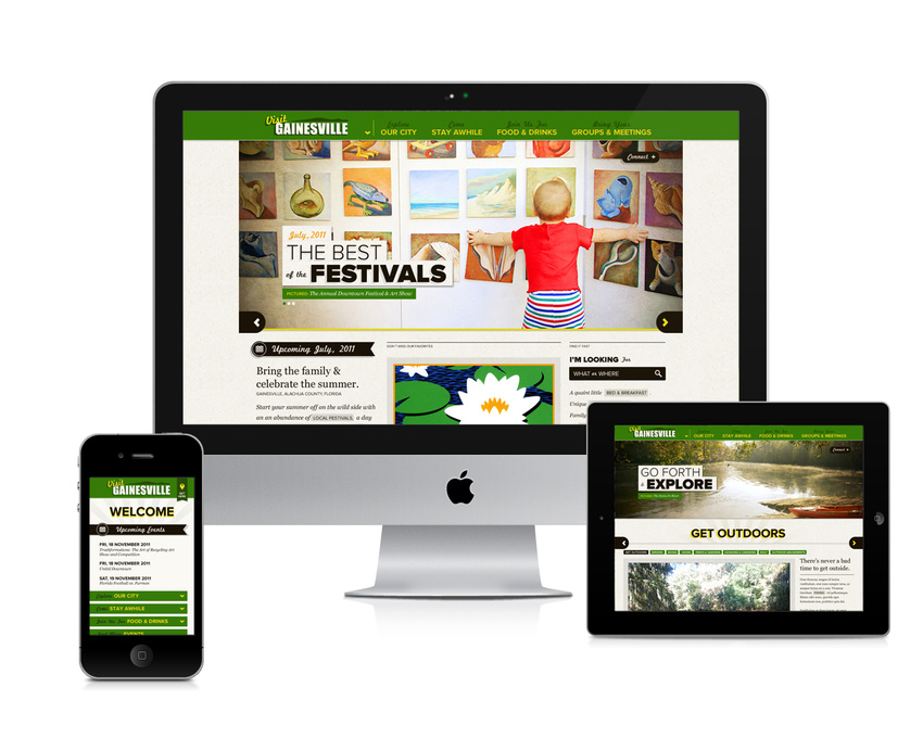 Alachua County Visitors & Convention BureauStrategy/Design/Creative Direction www.visitgainesville.com