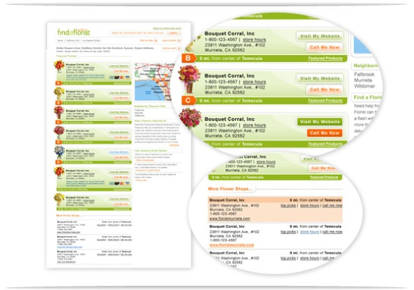 Florist Locator UI & Design