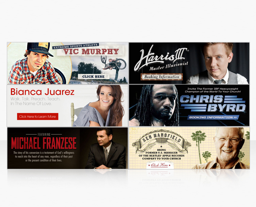 Various Web Banners (Speakers)