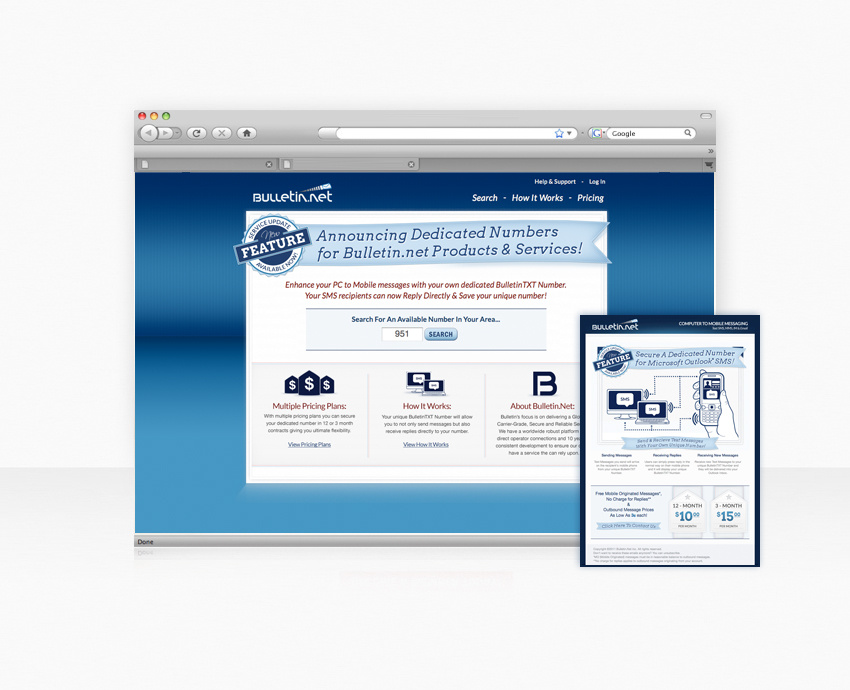 Landing Page and HTML Email