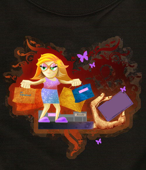 concept lllustration for a t-shirt design