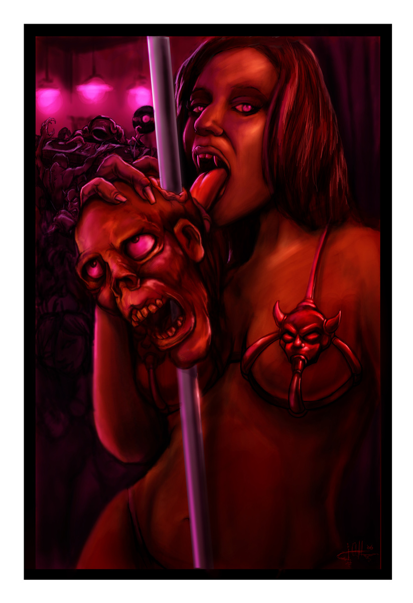 illustration for a Halloween event poster