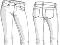 Charlotte Russe- Skinny Bootcut Sketch