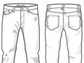 Old Navy- Slim Straight Sketch