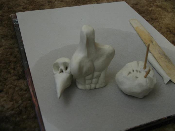 Incomplete Sculpy Figurine of Original Character 2012