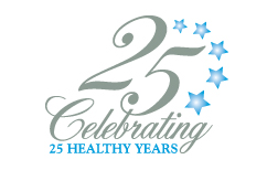 25th Anniversary Healthcare Logo