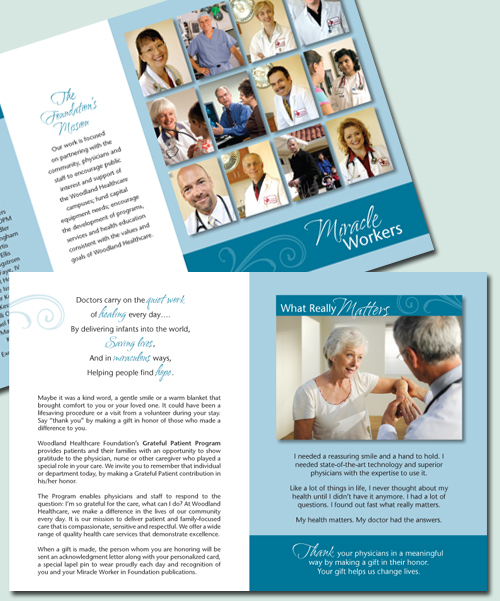 Woodland Healthcare Foundation Grateful Patient Brochure