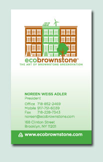 Eco Brownstone Business Card