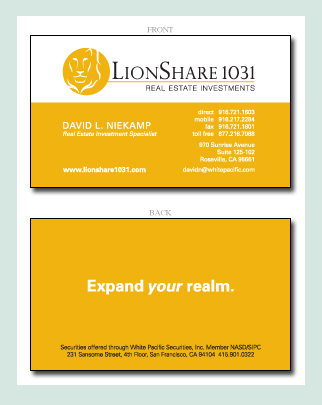 LionShare 1031 Business Card