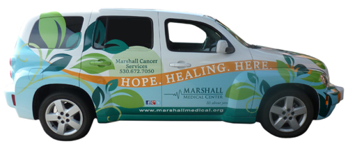 Car Wrap for Marshall Medical Cancer Resources Center