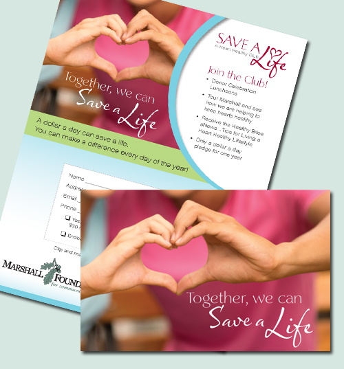 Marshall Medical Foundation Save a Life Program Mailer