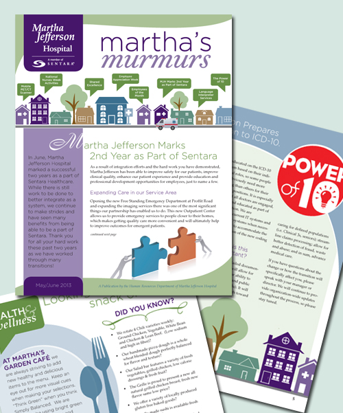 Martha's Murmurs Newsletter for Martha Jefferson Hospital Employees