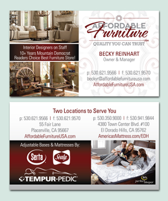 Affordable Furniture Business Card