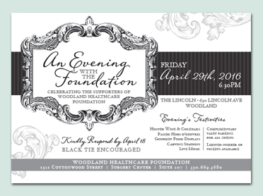 Woodland Healthcare Foundation Annual Dinner Invitation