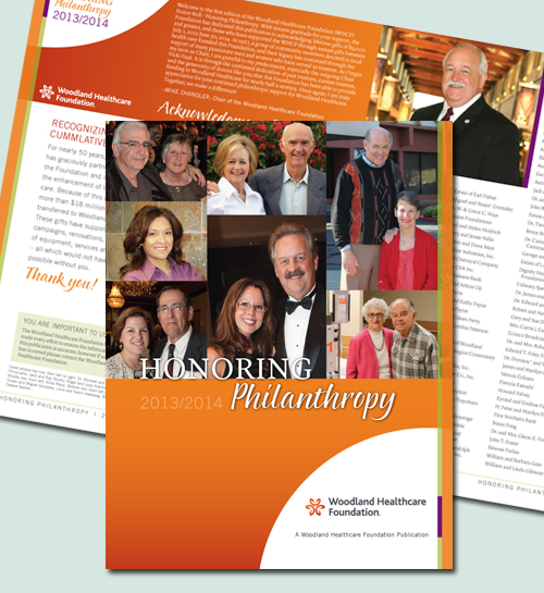 Woodland Healthcare Foundation Honoring Philanthropy Booklet