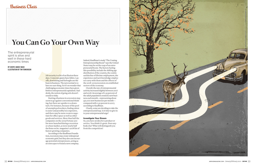 Amtrak Arrive Magazine (Illustration by Tim Tomkinson)