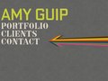 Home page with animated/interactive arrow