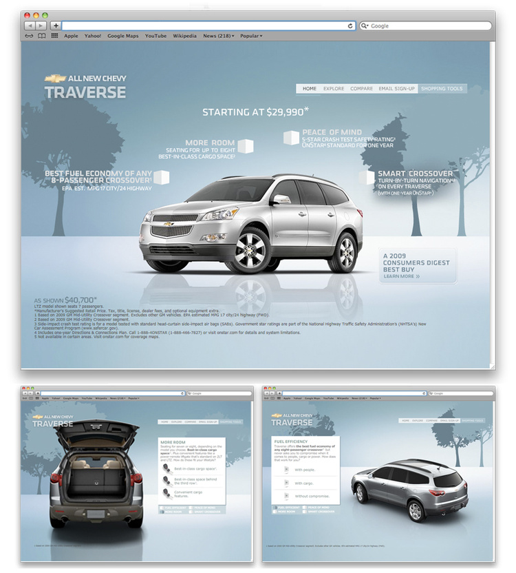Chevy Traverse Launch Site