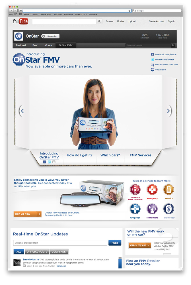 OnStar FMV : YouTube/Facebook/Mobile Experience