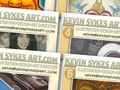 KEVIN SYKES ART business cards! Collect all 6!
