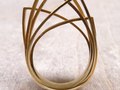 Family ring. Goldplated sterling silver