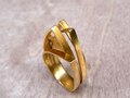Family ring. Goldplated sterling silver