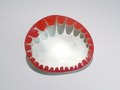 Brooch, Sterling silver, agriculture machine laquer