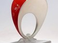 Ring, Sterling silver, agriculture machine laquer